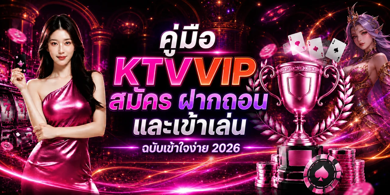 KTVVIP สมัคร ฝากถอน และเข้าเล่น คู่มือฉบับครบ